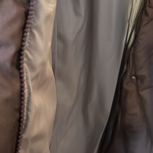 80s featherweights quilted feather puffy long down coat with hood - Picture 15 of 15